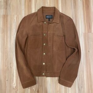 Current Elliott 100% suede trucker jacket